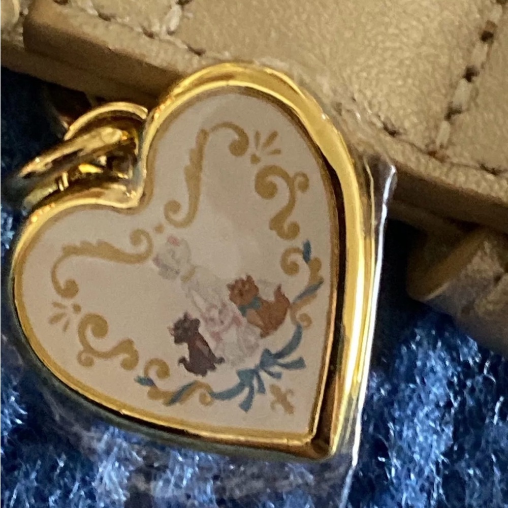 Disney Parks Disney Tails. Marie Aristocat Charm Gold  Jeweled Collar Dog M - Picture 6 of 9